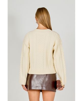 Women's Cable Knit Sweater