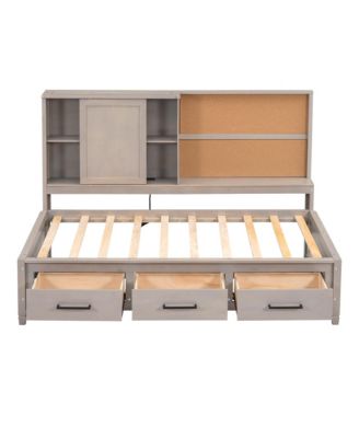 Daybed with Storage, Corkboard & USB