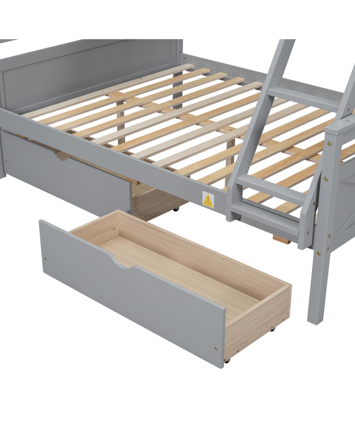 Streamdale Twin over Full Bunk Bed with Storage and Safety Features