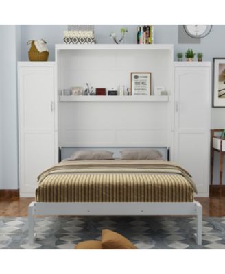 Murphy Bed with Wardrobes & Shelves