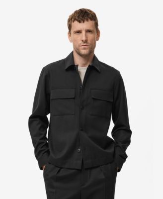 Men's Pockets Flannel Overshirt