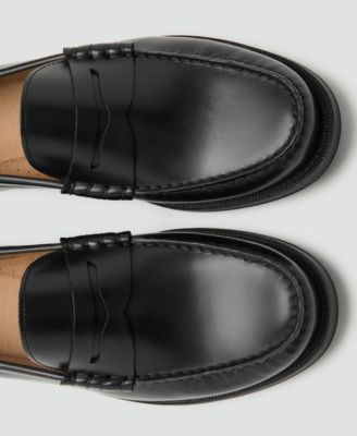 Men's Aged-Leather Loafers