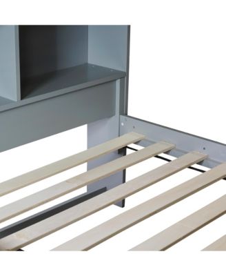 Twin size Upholstered Platform Bed with Storage and Drawers