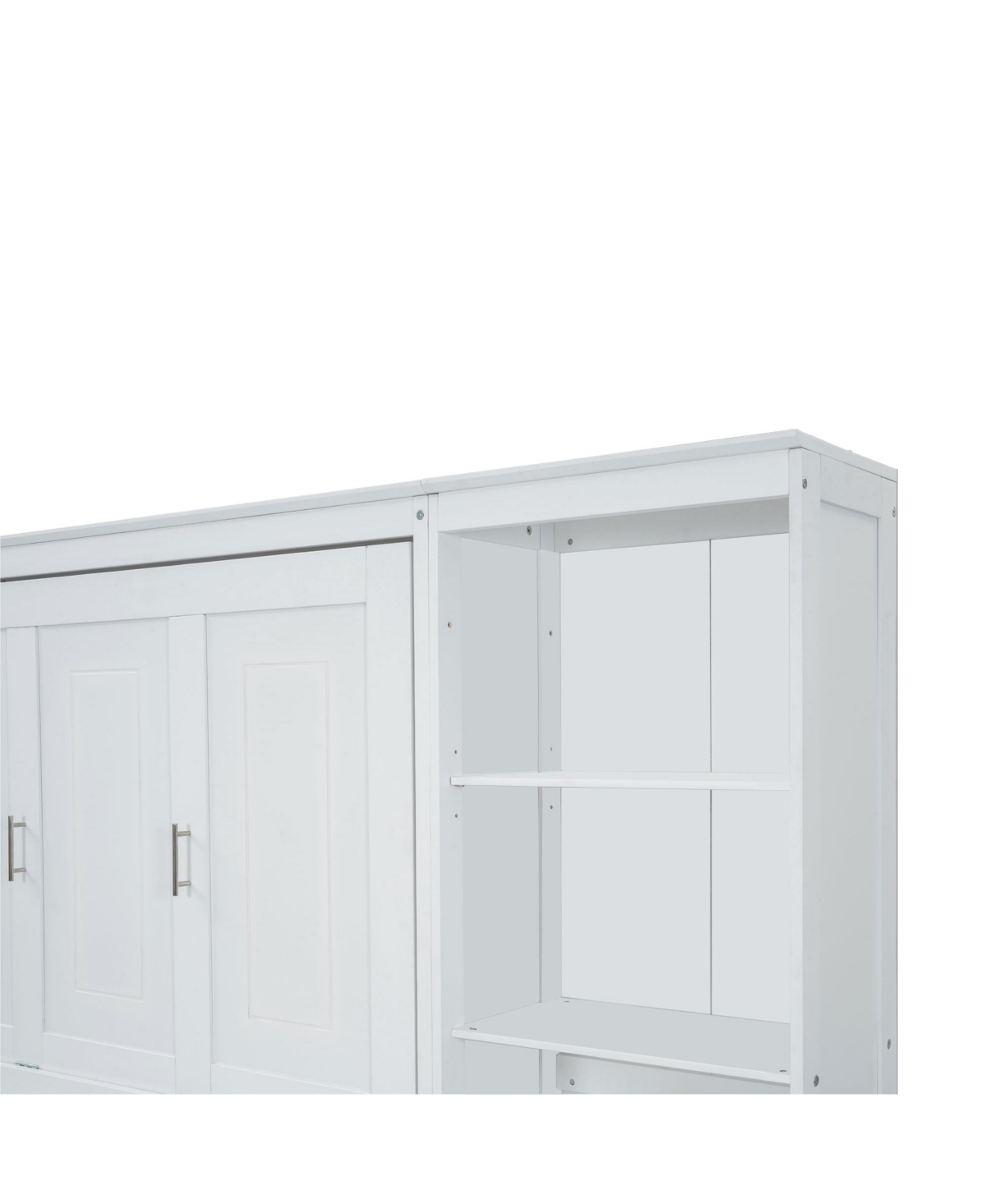 Streamdale Furniture Full Size Murphy Bed with Desk and Bookshelf