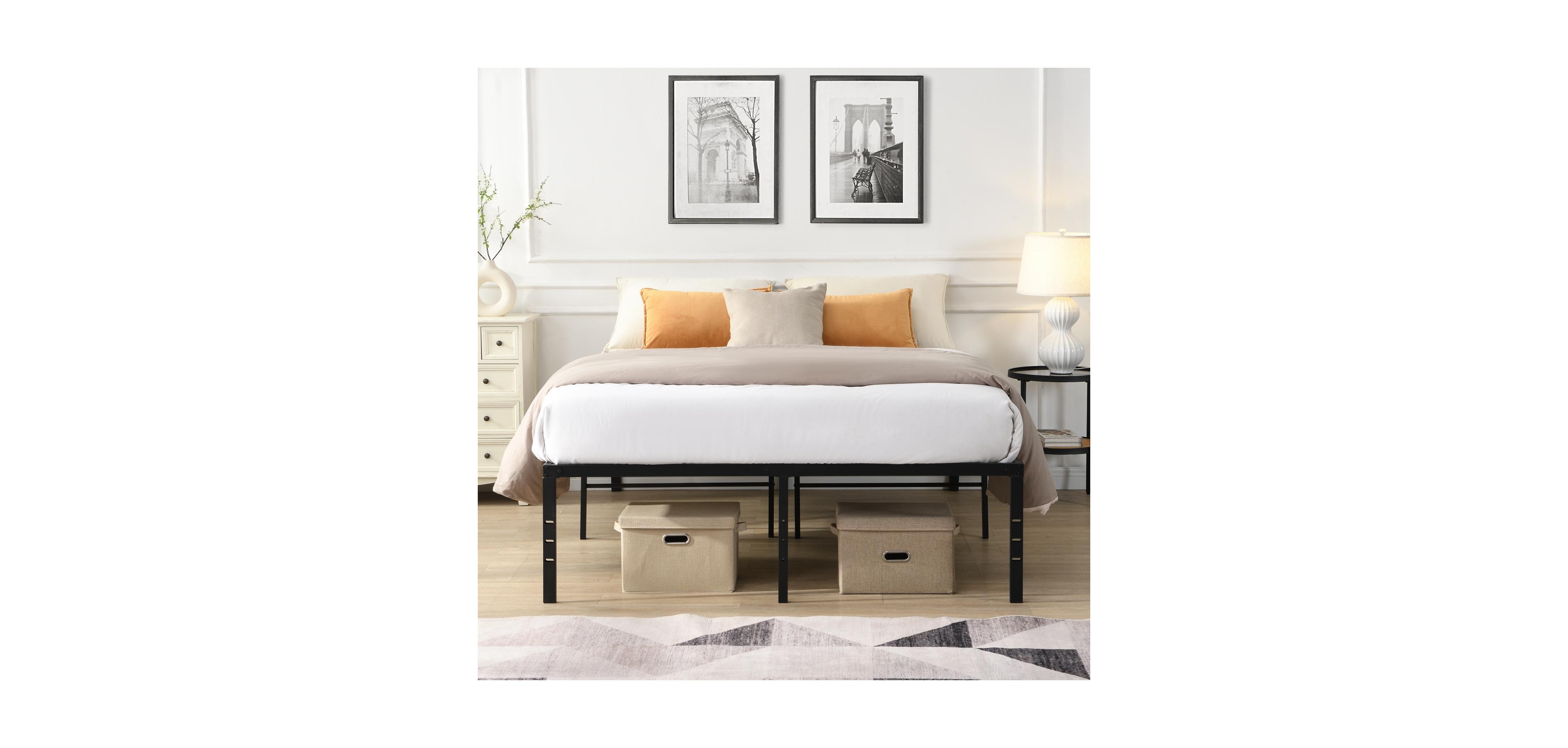 Streamdale Furniture King Size Heavy Duty Metal Bed Frame