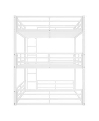 Queen Triple Bunk Bed, Metal