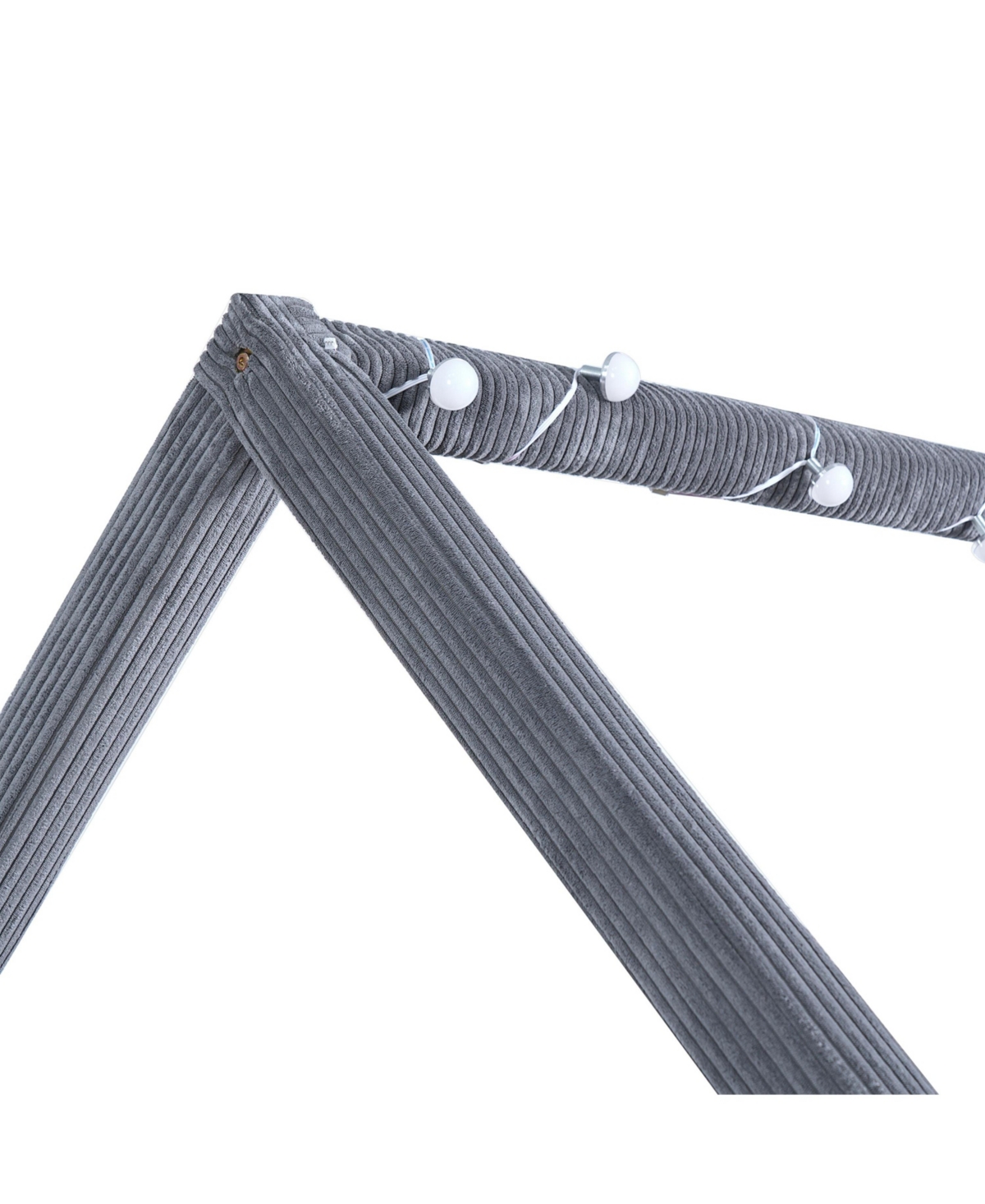 Streamdale Furniture Upholstered House Daybed with Led Light Strips