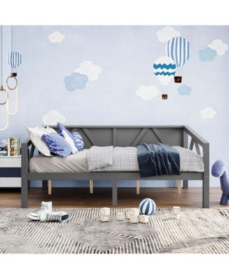 + Full Size + Wood (or MDF if applicable) + Gray Finish + Daybed
