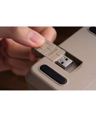 Retro 18 Wireless Mechanical Number Keypad and Calculator for Windows and Android - Fami Edition