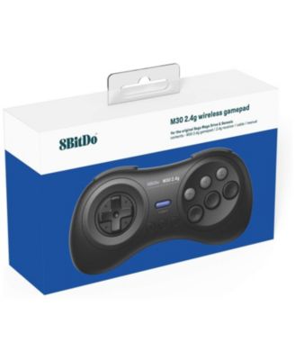 M30 2.4G Wireless Gamepad Controller for the Sega Genesis and Sega Mega Drive - Black