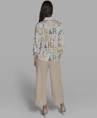 Women's Printed 3/4-Sleeve Top