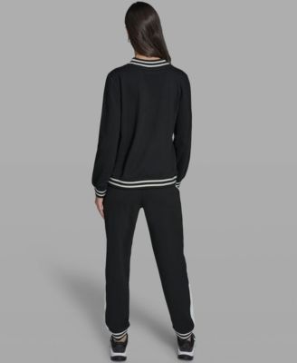 Women's Karl and Choupette V-Neck Knit Top