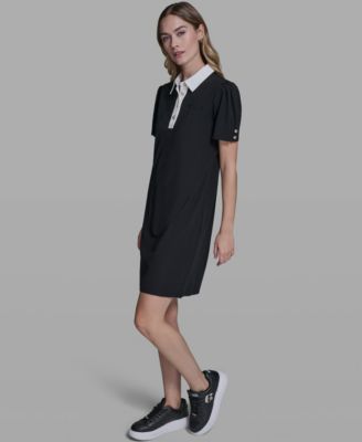 Women's Knit Collared Polo Dress