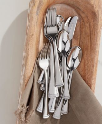 Portola 65 Pc Flatware Set, Service for 12 