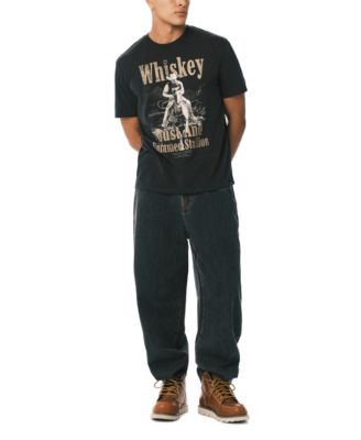 Men's Tafo Whiskey Cowboy Print T-Shirt