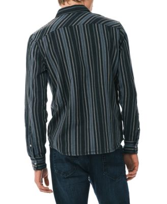 Men's Sierra Striped Western Spread Collar Shirt