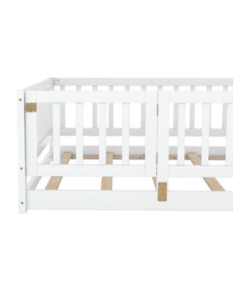  Montessori Floor Bed with Fence & Door