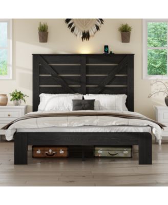 Full Wood Platform Bed Frame, Noise Free, Easy Assembly, Under Bed Storage