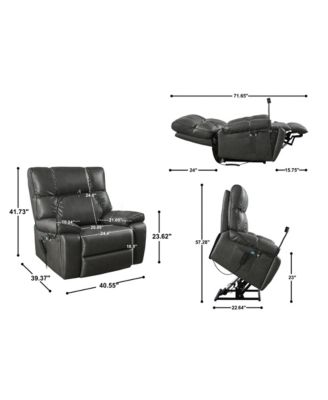 Electric Power Lift Recliner Chair with Massage, Heat & Phone Holder
