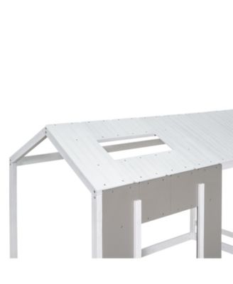 Twin Size House Platform With Roof And Window