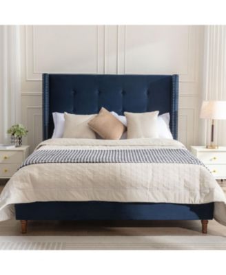 Streamdale Peyton Upholstered King Bed with Button Tufting