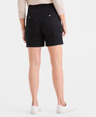 Women's Mid-Rise Comfort-Waist Cargo Shorts