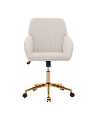 Luxurious Ergonomic Office Chair with Gold Base for Comfort and Style