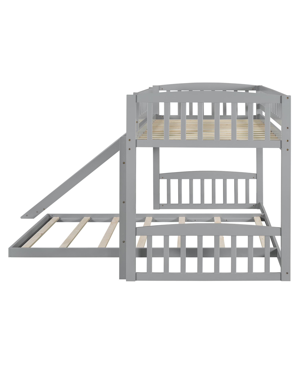 Streamdale Furniture Twin Over Bunk Bed with Slide and Ladder