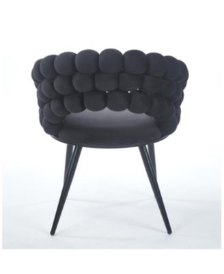 + 2 Pc. + Cushioned + Golden Legs + Chair