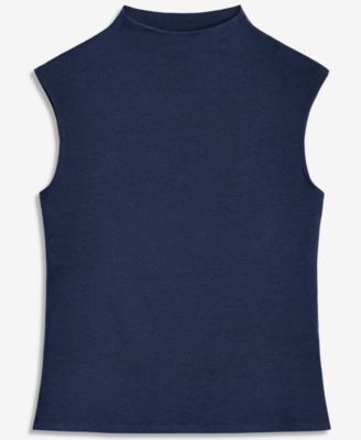 Women's Funnel Neck Sleeveless T-Shirt