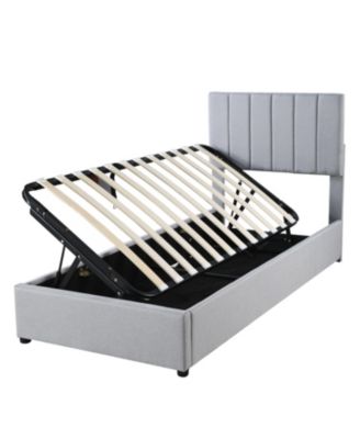 Streamdale Twin Size Upholstered Platform Bed with a Hydraulic Storage System