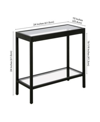 Alexis 24" Wide Rectangular Side Table