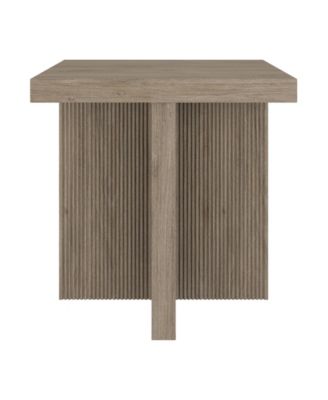 Boden 22" Wide Square Fluted Side Table