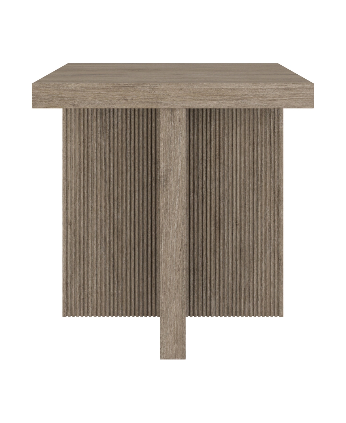 Hudson & Canal Boden 22" Wide Square Fluted Side Table