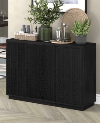 Alston 48" Wide Rectangular Fluted Buffet Table