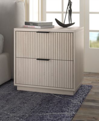 Yarden 24" Wide Rectangular Fluted Nightstand