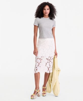 Women's Lace Midi Skirt