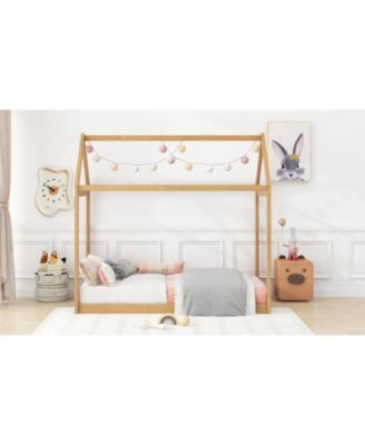+ Twin Size + Wood + House Design + Bed