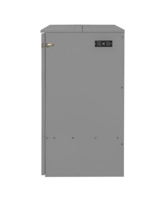  Full Size Murphy Bed with drawer and a set of Sockets & USB Ports, Pulley Structure Design, White