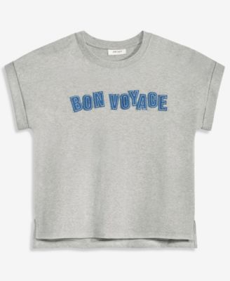 Women's Bon Voyage Denim Appliqu&eacute; Cuffed T-Shirt