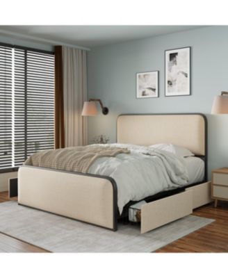 King Bed Frame with Storage