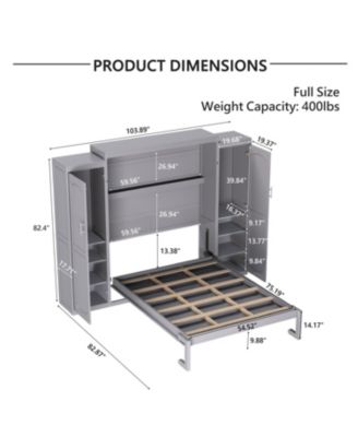 Murphy Bed with Wardrobes & Shelves