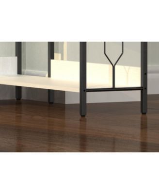 5-Tier Industrial Corner Bookshelf