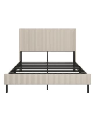 Queen Platform Bed with Charging Station