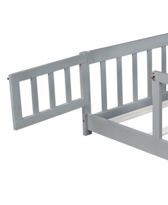 Streamdale Floor Bed with Fence & Door - Grey