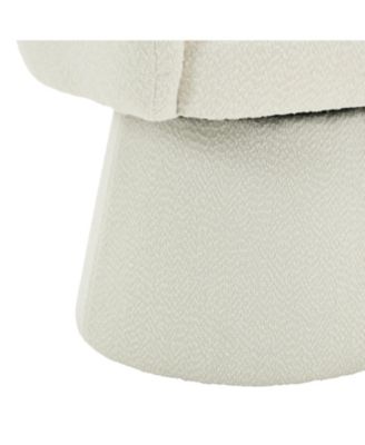 Modern 360 Swivel Boucle Accent Chair