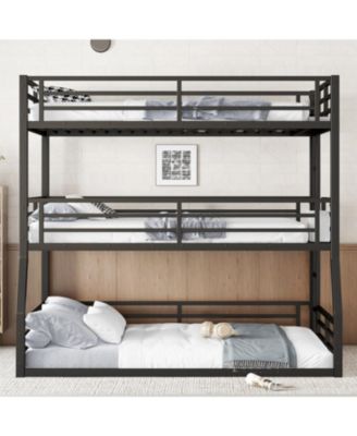 Triple Bunk Bed, Metal, Heavy-Duty