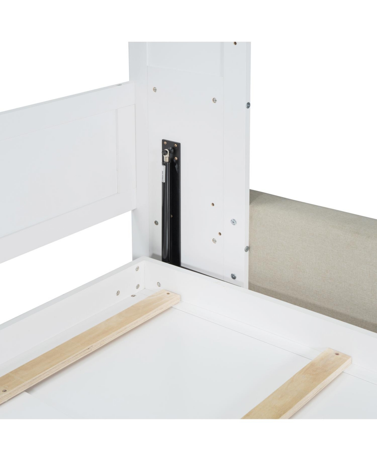 Streamdale Furniture Streamdale Queen Size Murphy Bed Wall Bed with Sofa and Shelves