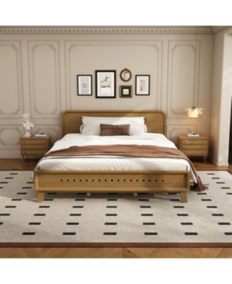 Streamdale Pine Queen Bed - Solid Wood, No Box Spring