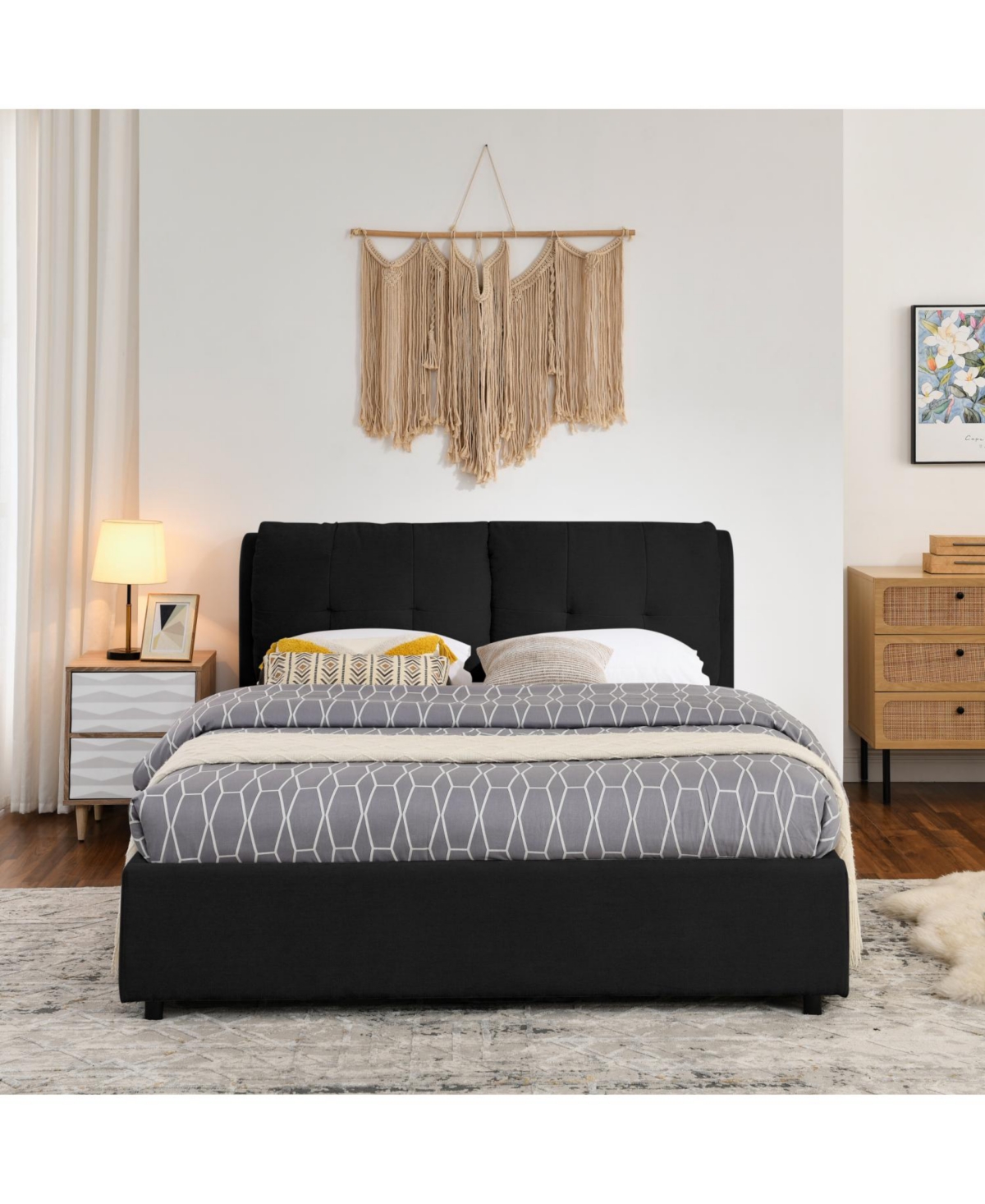 Streamdale Furniture Queen Storage Bed with Headboard